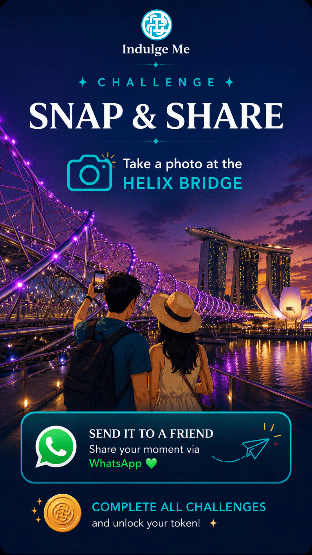 Snap and Share challenge screen